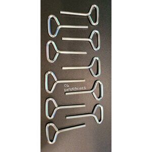 10Pcs Hex 5/32" Dogging Key Full Loop Allen Wrench for Push Bar Panic Exit Door